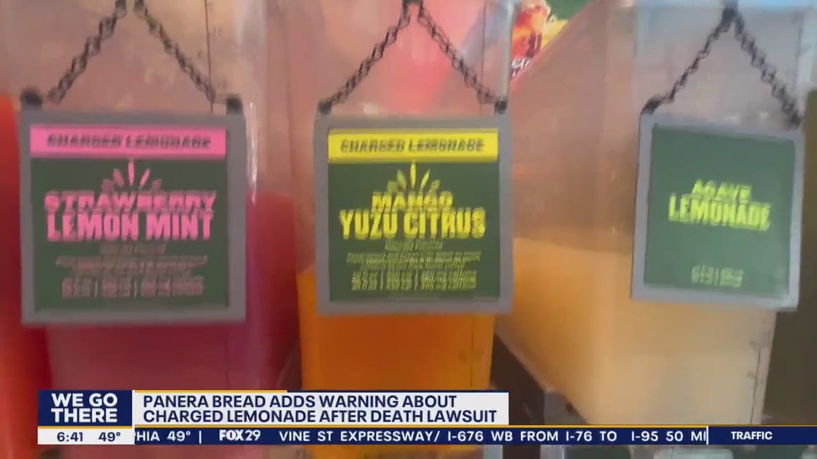 Panera Bread adds 'Charged Lemonade' warning